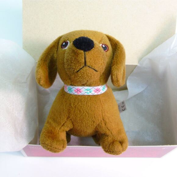 American Girl MaryEllen Dachshund Dog Scooter Doll Pet Plush Puppy Collar New - Picture 3 of 7